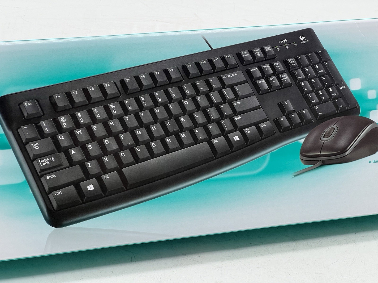 Logitech MK120 Wired Keyboard and Mouse Combo (New)