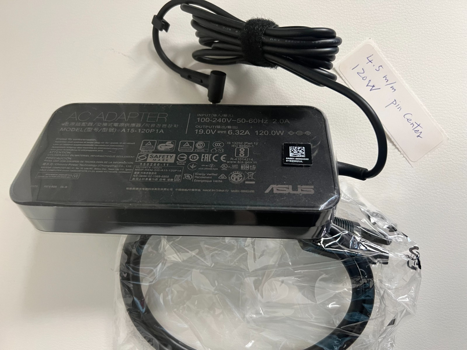 AC Adapter For Asus N6506MJ, M1605XA, M6500XV, All In one VM441QA, Original