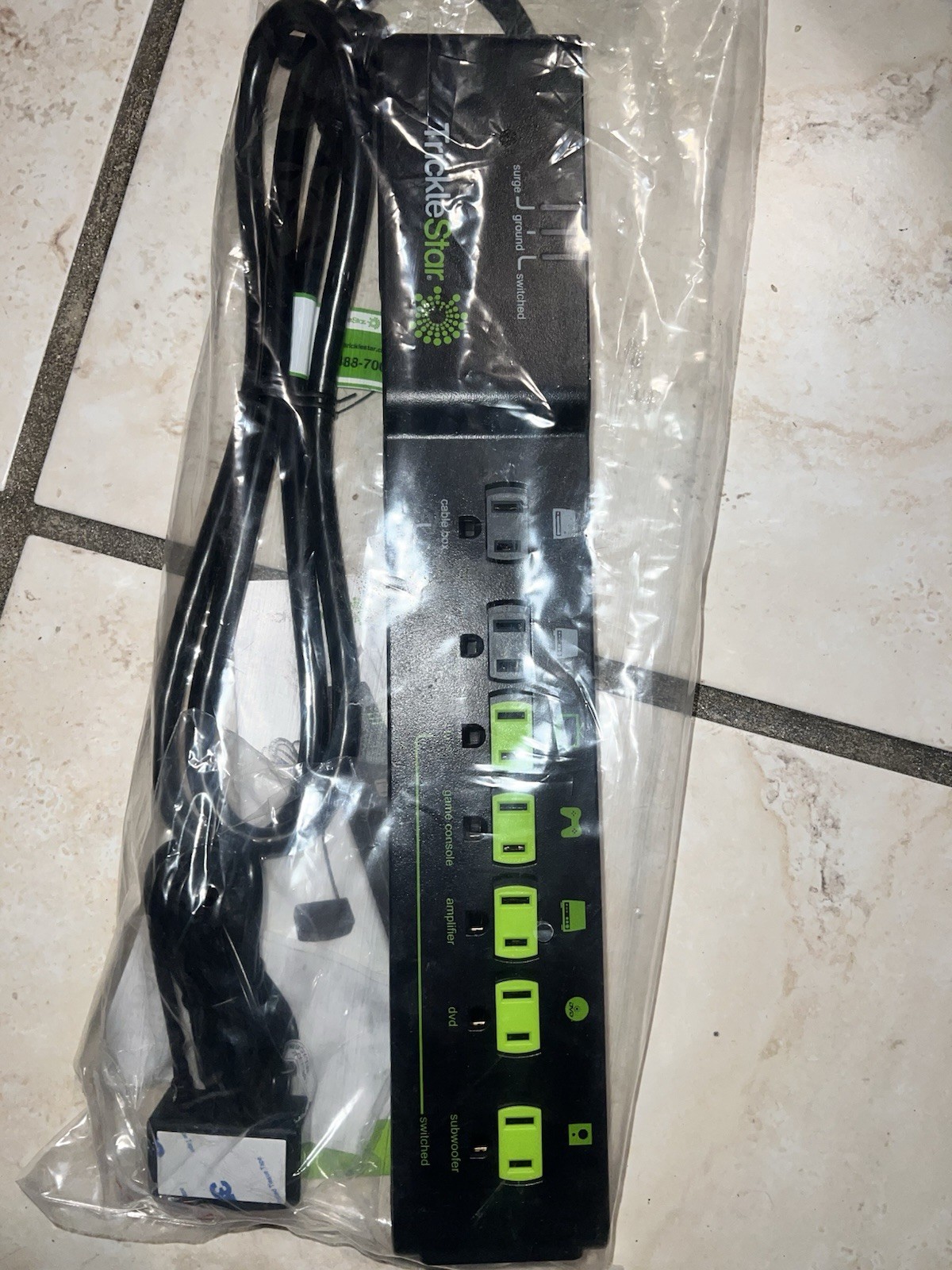 Tricklestar 7-Outlet AV Advanced PowerStrip TS1810 