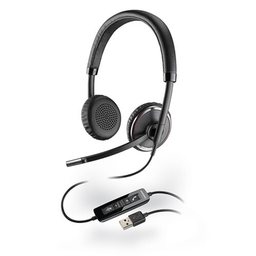 USED Plantronics Blackwire C520-M Wired Headset USB With Controls Teams/Lync...