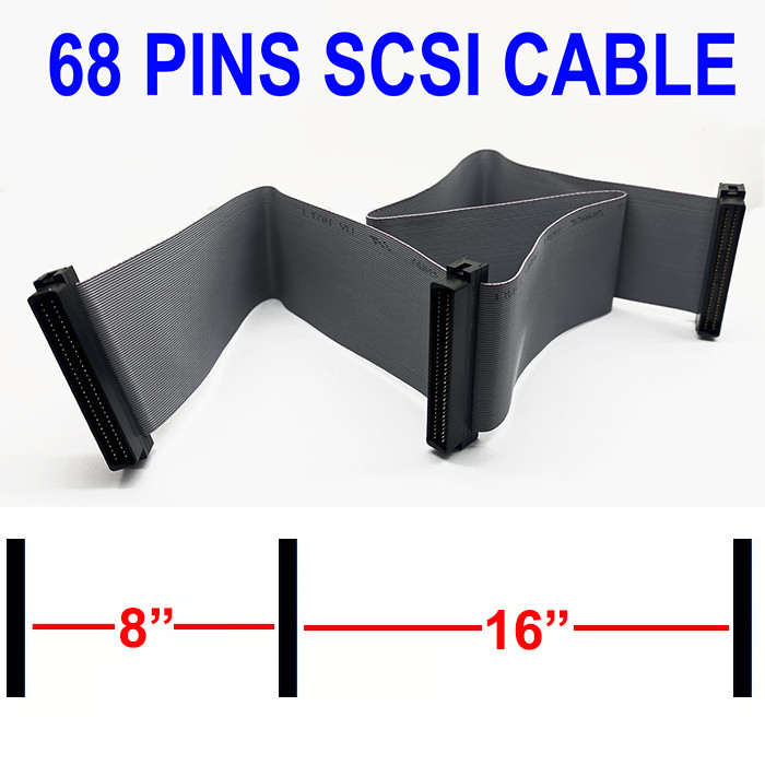 Ultra SCSI Ribbon Cable Internal 68PIN 2-Device 24 Inch