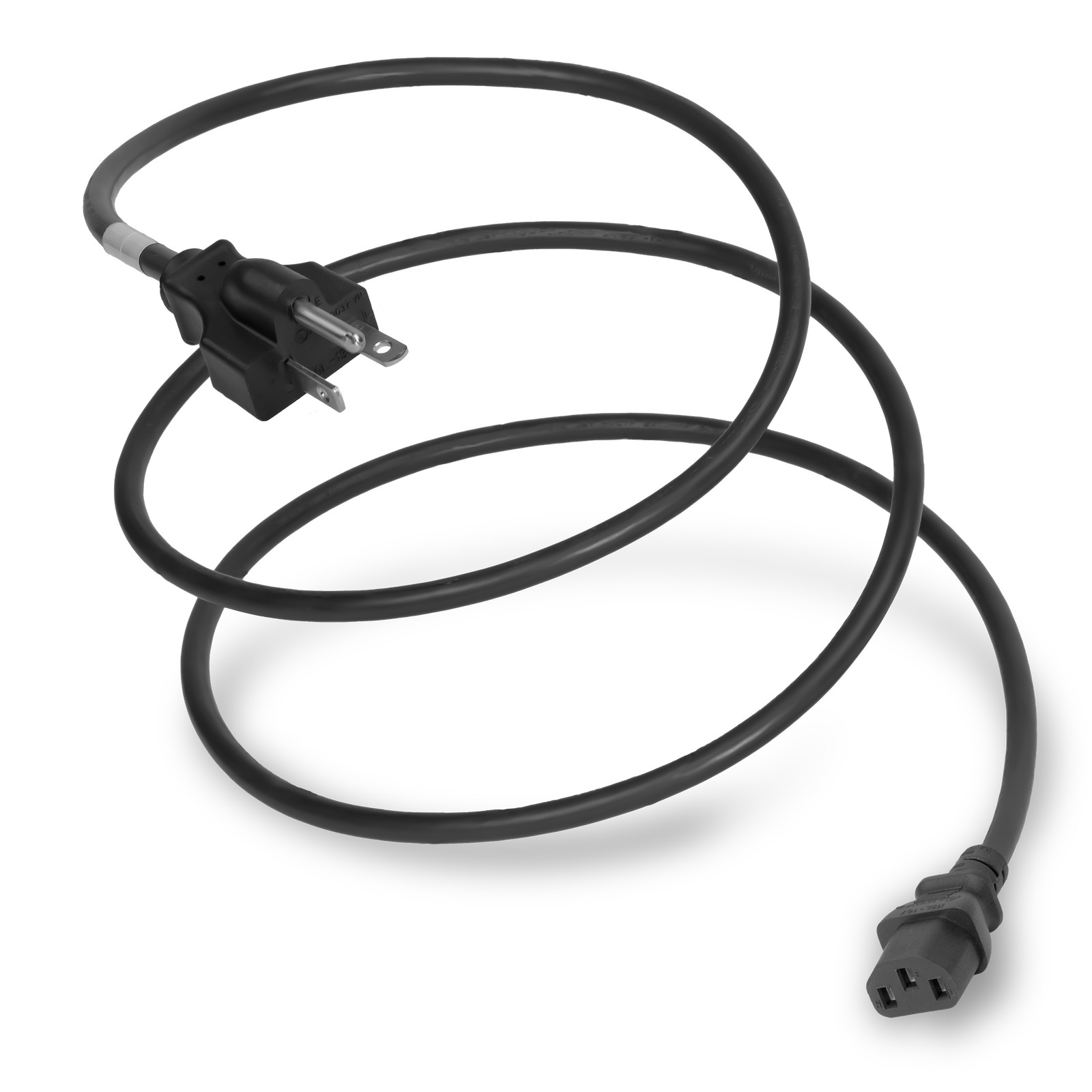 10 Pack of NEMA 6-20P to C13 15A 250V 14/3 SJT Power Cord - Black - 3ft