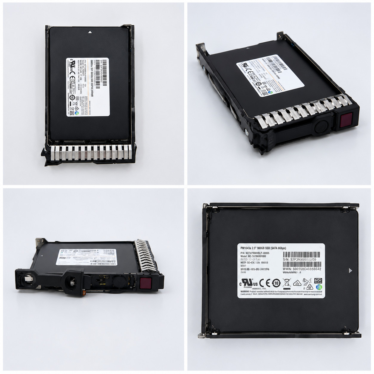 Samsung PM1643a 960GB Enterprise SSD SATA 2.5" inc HPE Smart Carrier