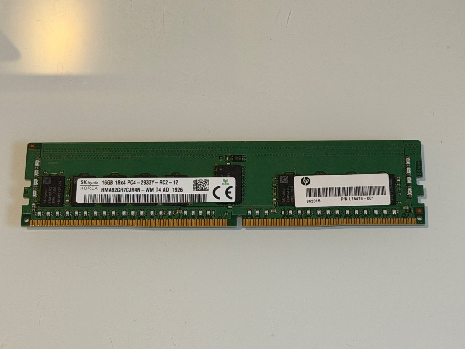 HP 16GB 1Rx4 PC4-2933Y-RC2-12 RAM