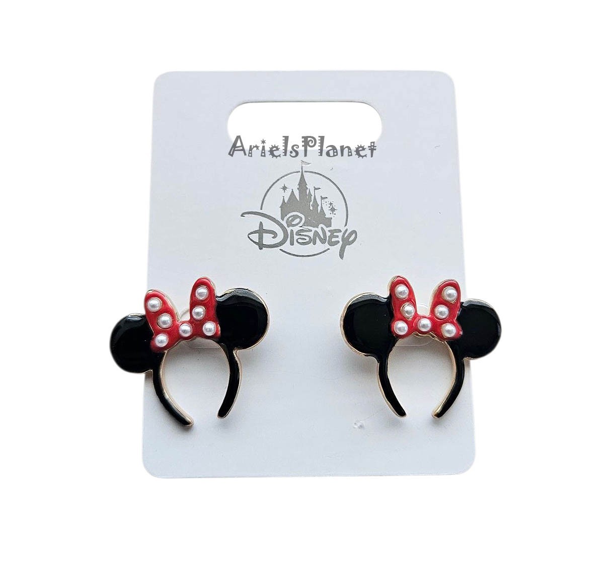 2026 Disney Parks Minnie Mouse Ear Headband Earrings