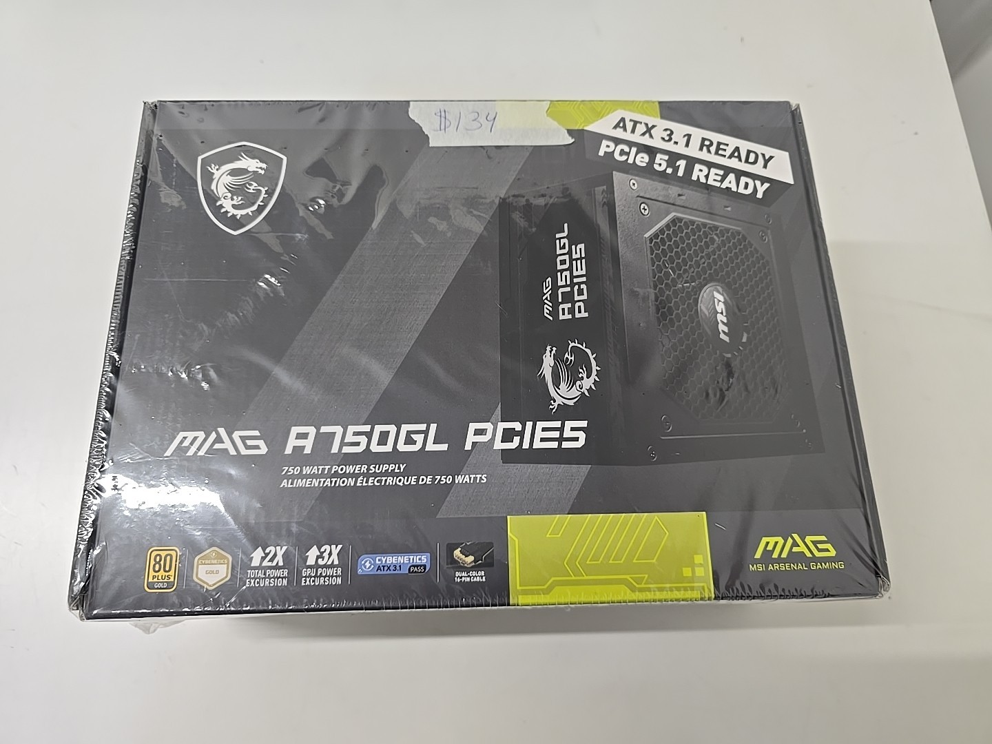 MSI - MAG A750GL PCIE 5 750W ATX 3.1 Gaming Power Supply - NEW