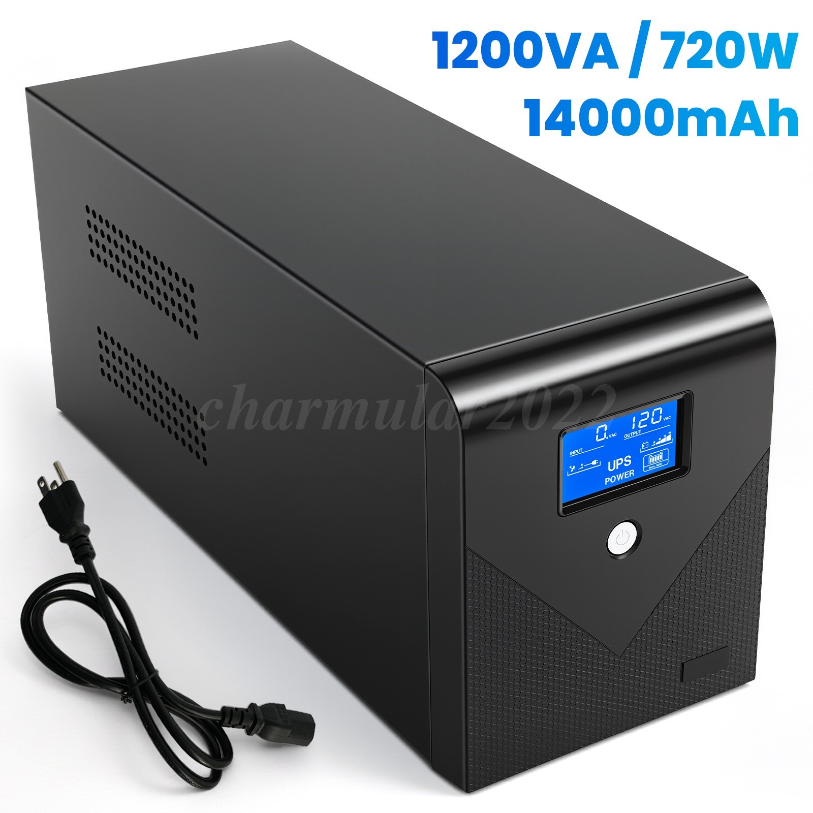 Backup UPS Power 500VA 300W Surge Protection Power Source w/3 Outlets Home  Use