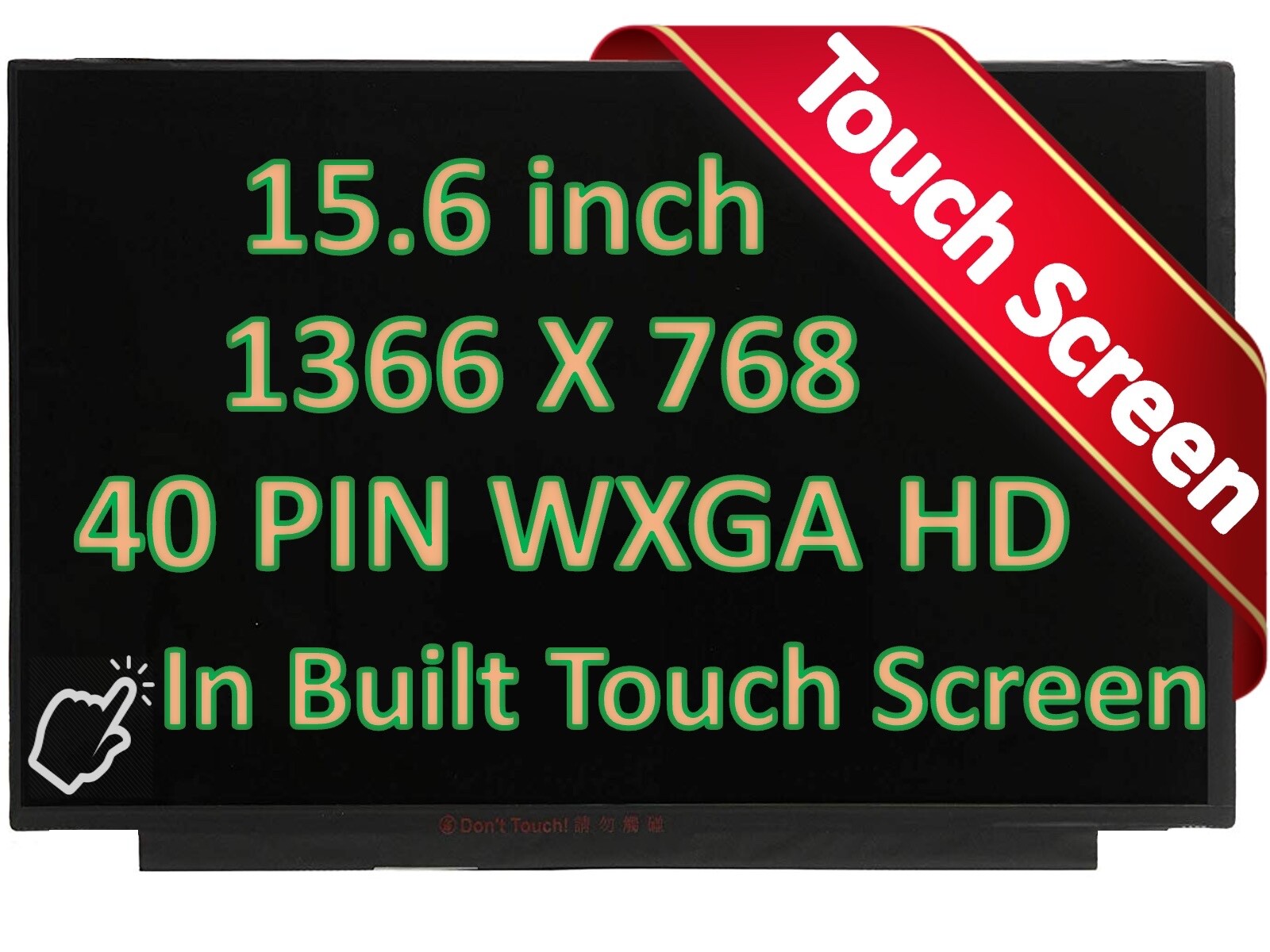 New HP 15-FD0005DX 15-fc0255nr Touch Screen 15.6" HD LCD PN N41933-001 1366x768