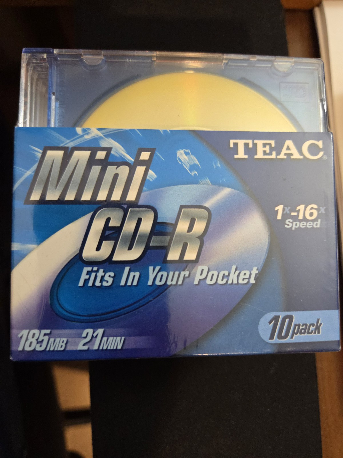 Lot Of 10 Sealed TEAC Corporation Mini CD-R 185mb 21 Minute 1x- 16x Speed Rare 