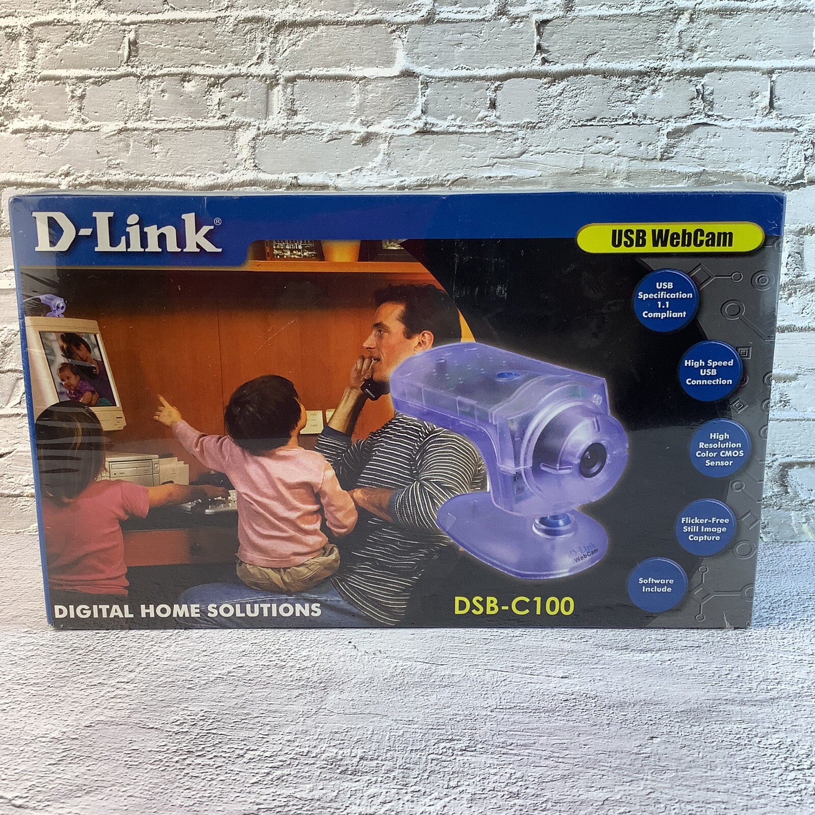 Digital Home Solutions USB WebCam D-LINK Model#DSB-C100*NEW SEALED BOX*FAST SHIP