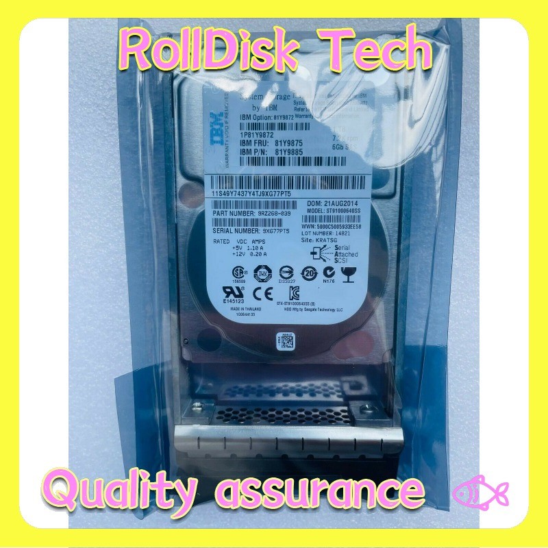 New IBM 1TB SAS 6Gbps 7.2K RPM 2.5" Hard Drive 81Y9872 81Y9875 81Y9885 DS3524