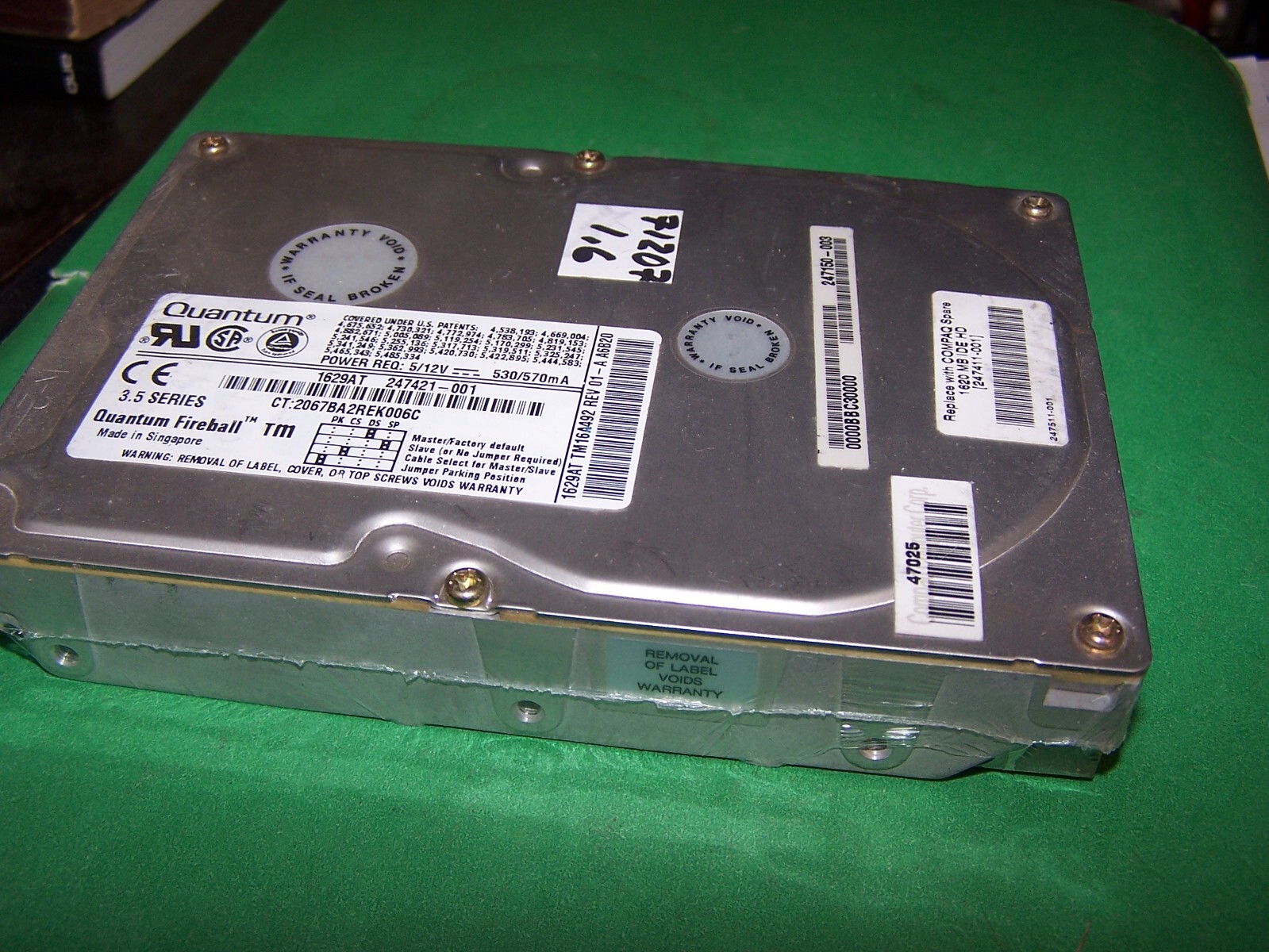 Quantum Fireball 1629AT 1.6GB IDE 3.5" Hard Drive