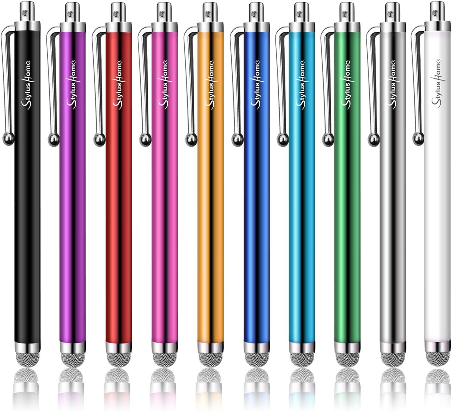 Stylus Pens for Touch Screens, 10 Pack Mesh Fiber Tip Stylus Pens for Ipad Ipho
