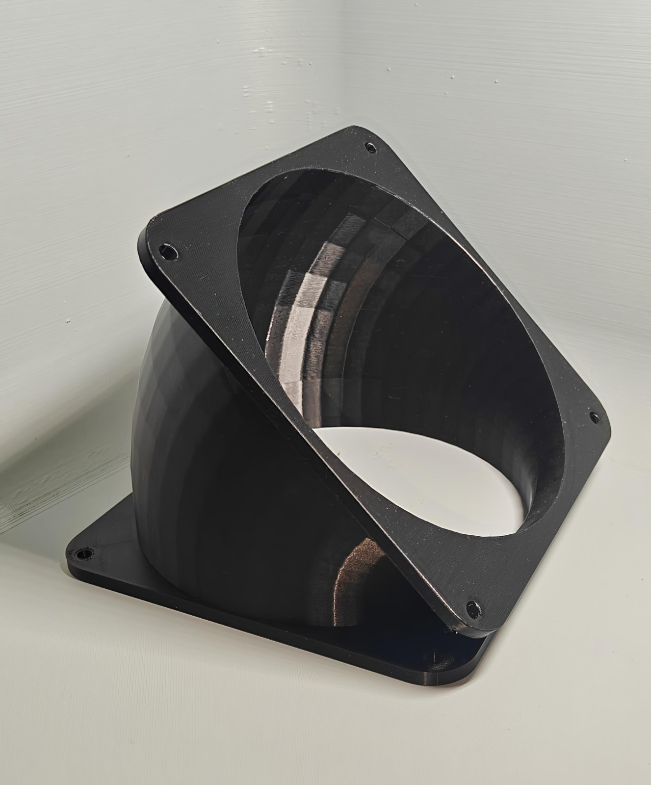 140mm to 140mm 45 degree elbow computer Fan Mount pc cooling spacer