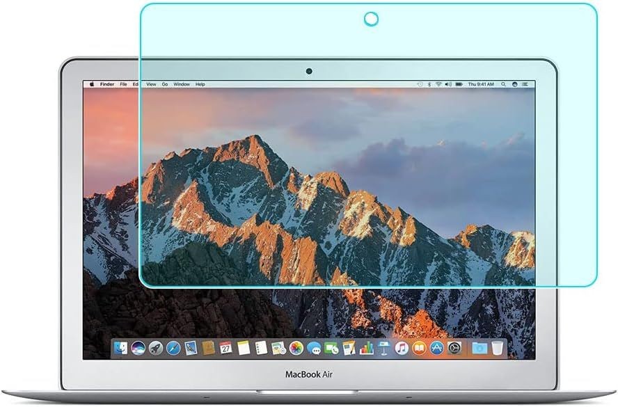 Tempered Glass Screen Protector for Macbook Air 13 inch, 9H Hardness Anti Blue L