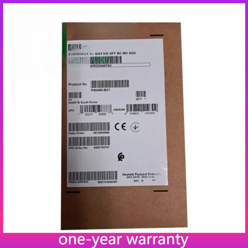 P40498-B21 P41523-001 HPE 960GB SATA 6G 2.5" SSD Gen10 Plus V2 Solid State Drive
