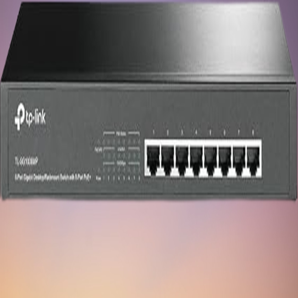 TP-Link TL-SG1008MP 8-Port Gigabit PoE+ Switch 126W Desktop/Rackmount, Black