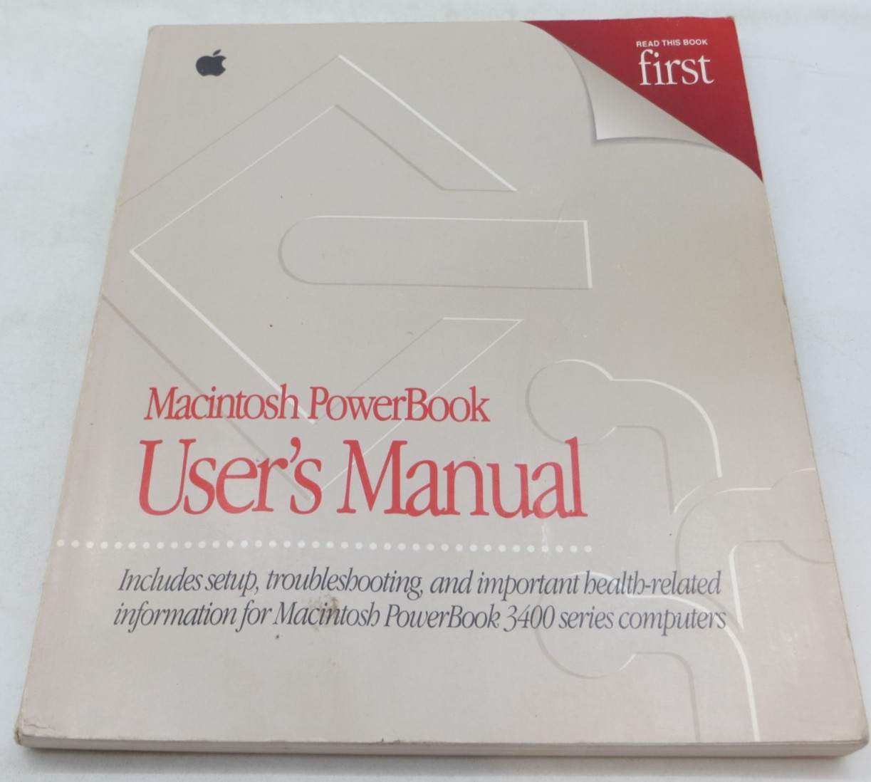 Apple Macintosh PowerBook User's Manual 3400 Series vintage computer book 1997