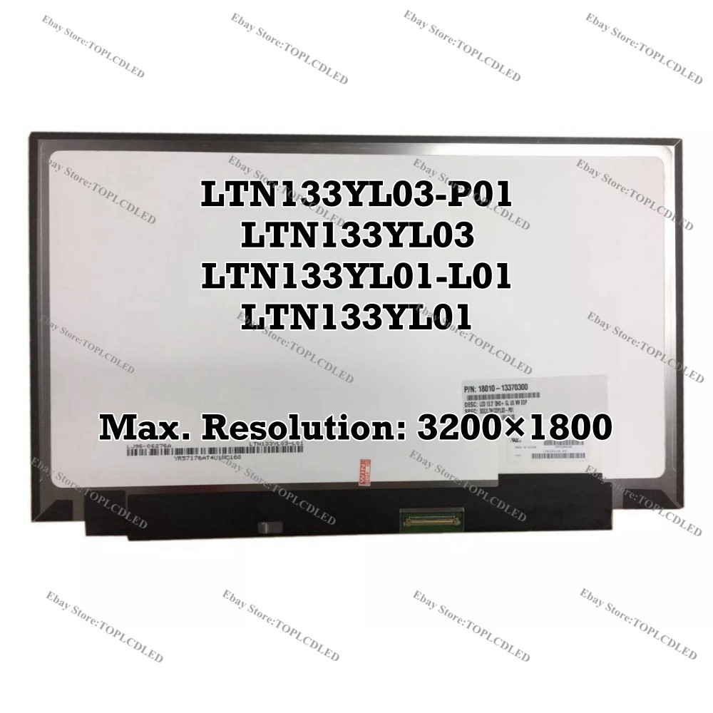 LTN133YL03-P01 LTN133YL03 LTN133YL01-L01 LTN133YL01 13.3" 3200×1800 LCD Screen