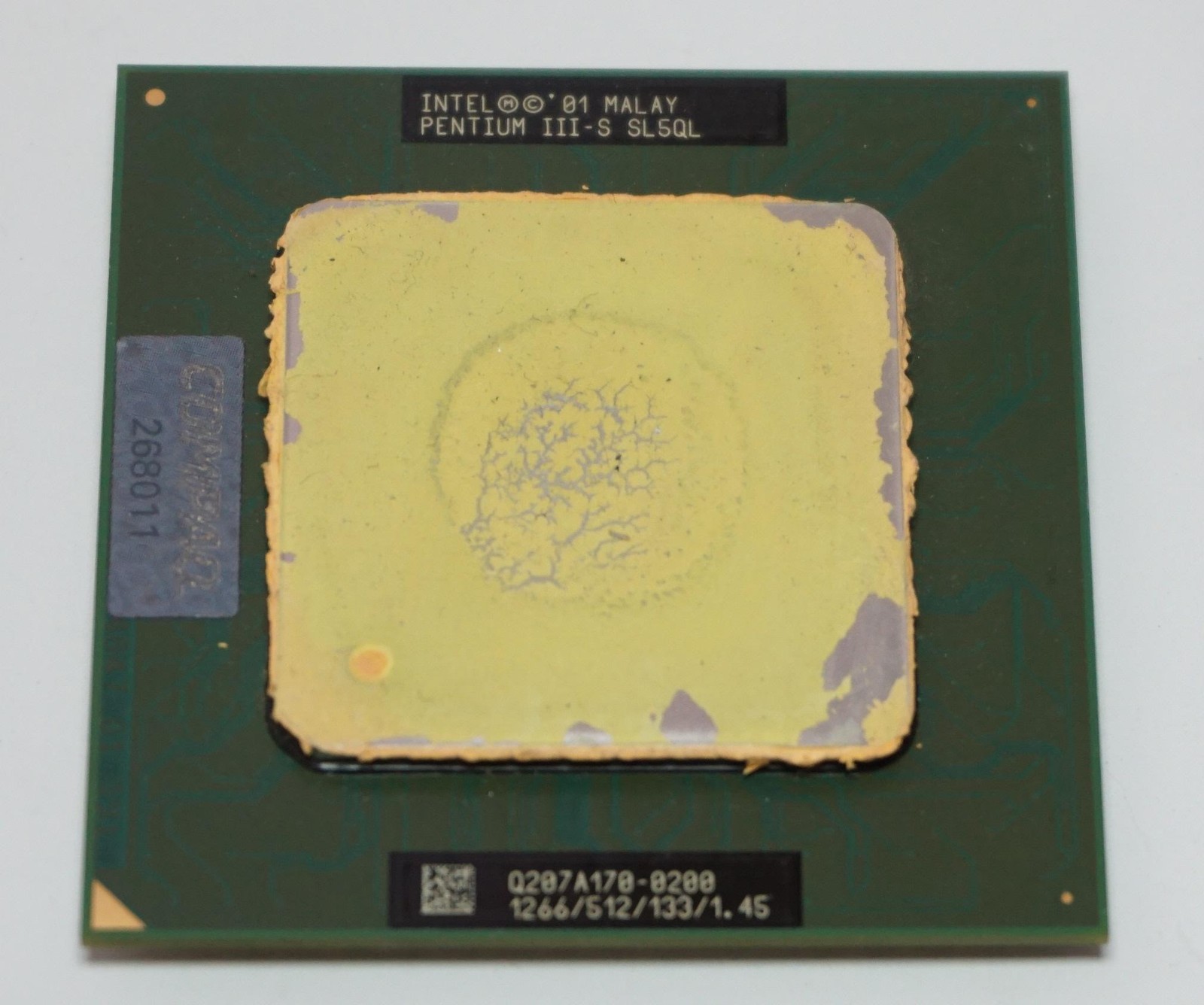 INTEL PENTIUM III-S P3 1.26GHZ/512/133/1.45 TUALATIN CPU SL5QL SOCKET 370