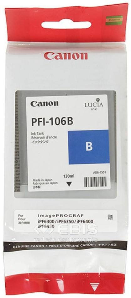 GENUINE Canon PFI-106 Blue for imagePROGRAF iPF6300 iPF6350 iPF6400 iPF6450