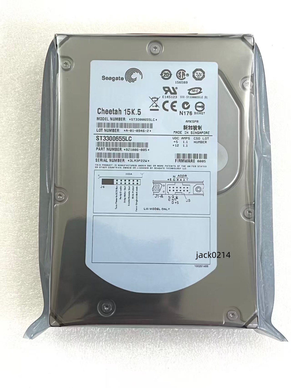 Seagate ST3300655LC Cheetah 15K.5 300GB Internal 15000RPM 3.5" Hard Drive