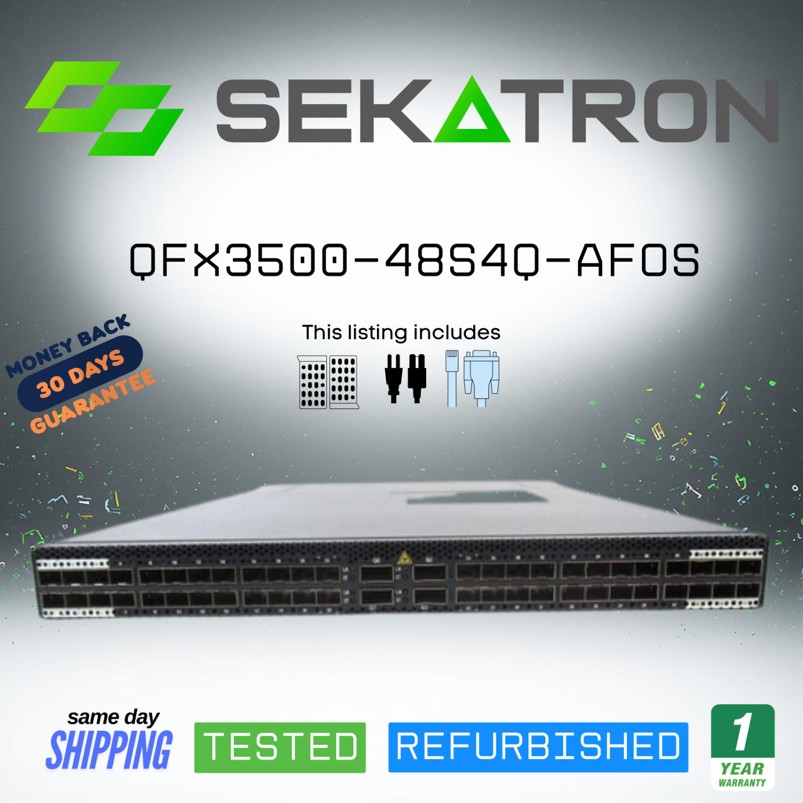 🔀 Juniper QFX3500-48S4Q-AFOS 48-Port 10GbE SFP+ Data Center Switch ⚡FastShip