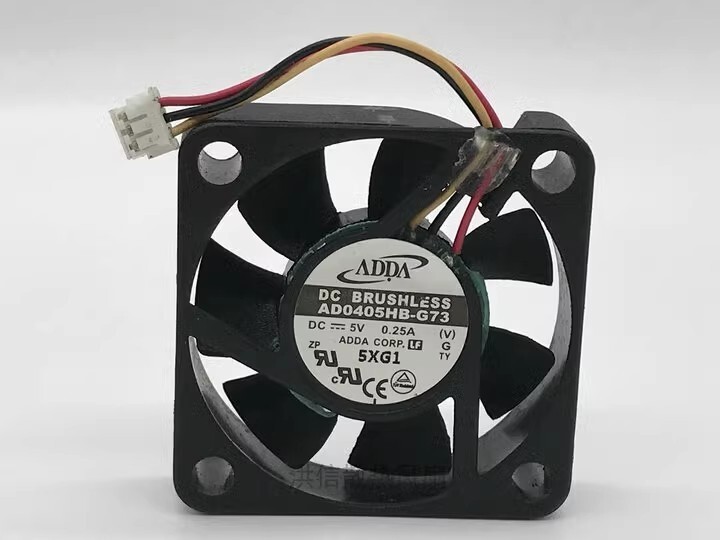 ADDA 4010 AD0405HB-G73 DC5V 0.25A 40*10MM 3-Pin Silent Cooling Fan