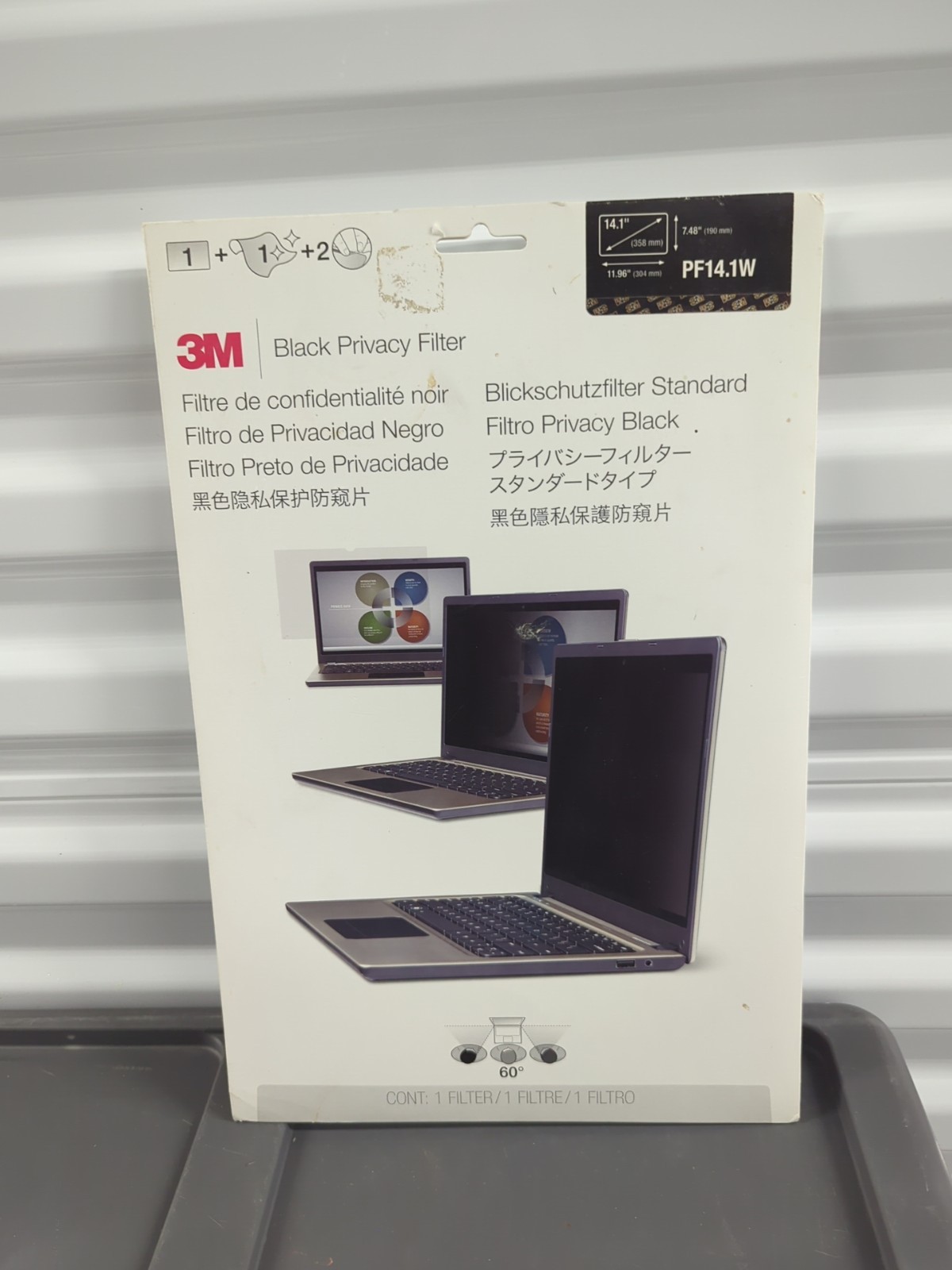 3M PF14.1W Privacy Filter for Widescreen Laptop 14.1"