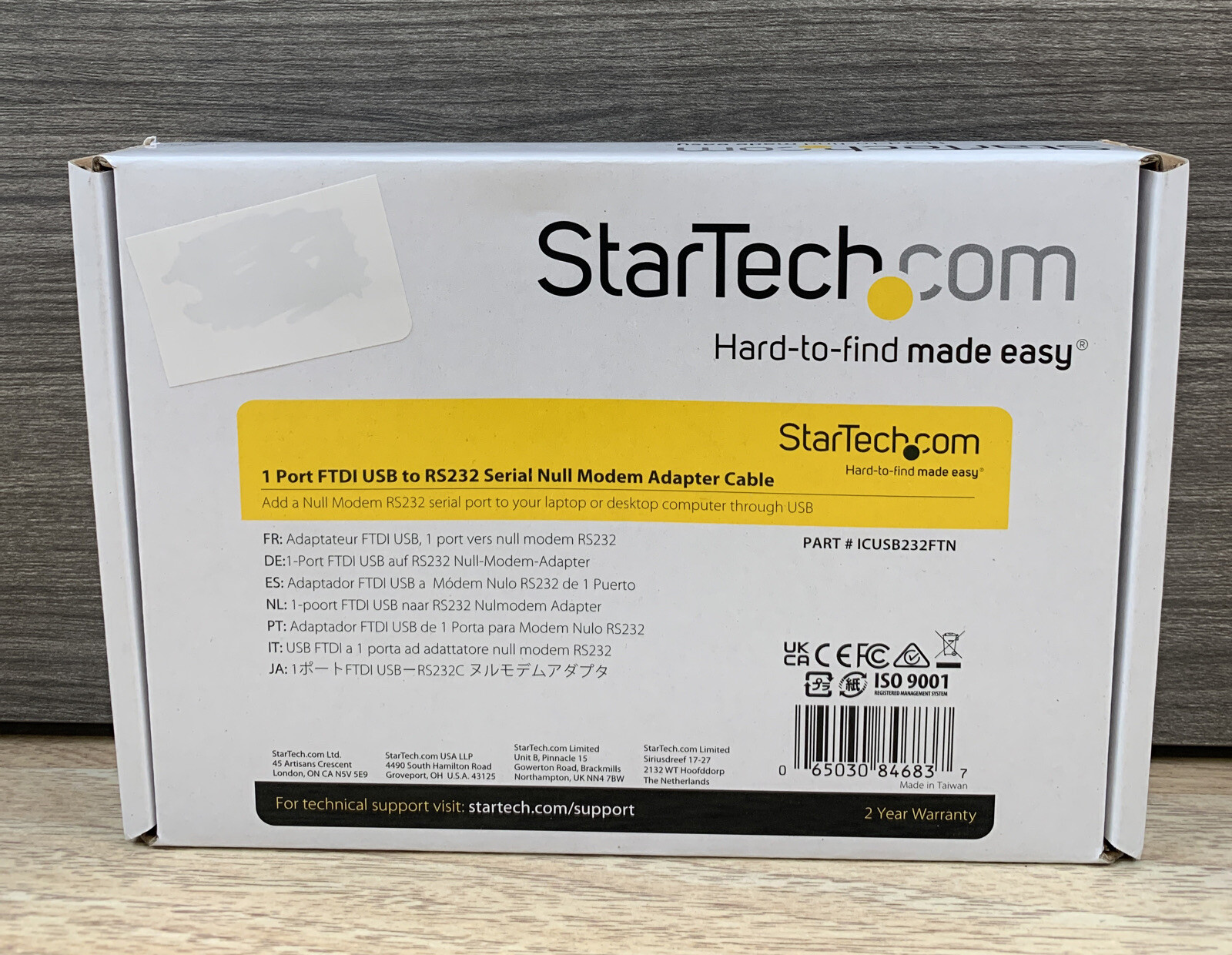 ✅StarTech.com USB to Serial RS232 Adapter - DB9 921.6 Kbps / Null Modem, Black