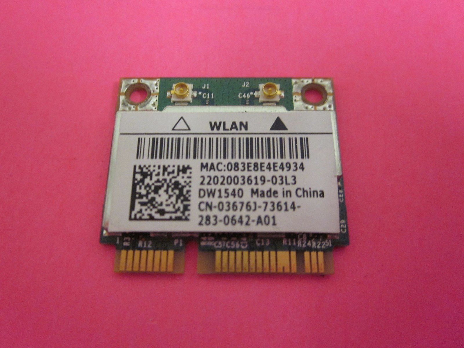 GENUINE Dell Latitude E6430 WLAN Half Mini PCI-E WiFi Card 3676J