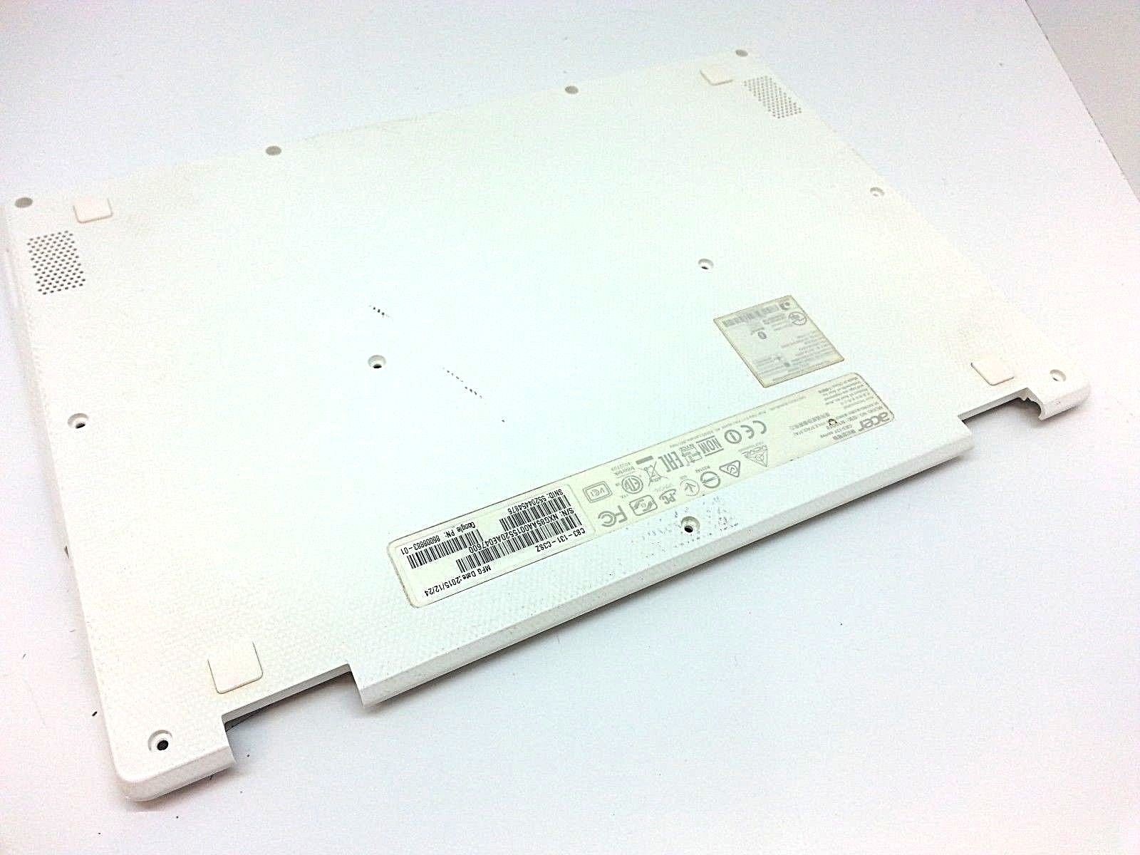 Acer Chromebook 11.6" CB3-131 White Bottom Case Cover + Feet+ USB EAZHR00301A 92
