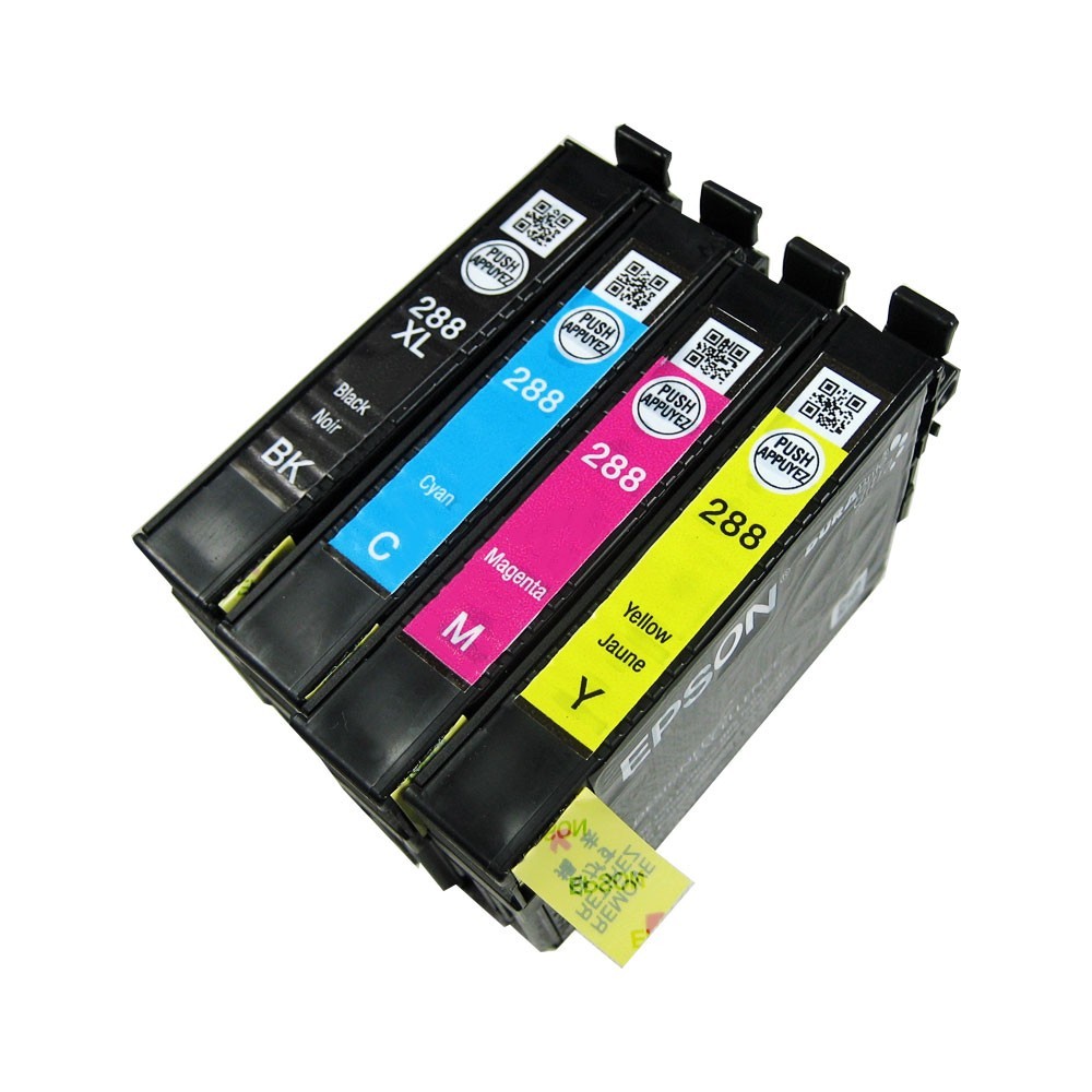 4pk Genuine Epson 288XL Black & 288 3-Color Ink XP330 XP430 XP434 XP435 XP446