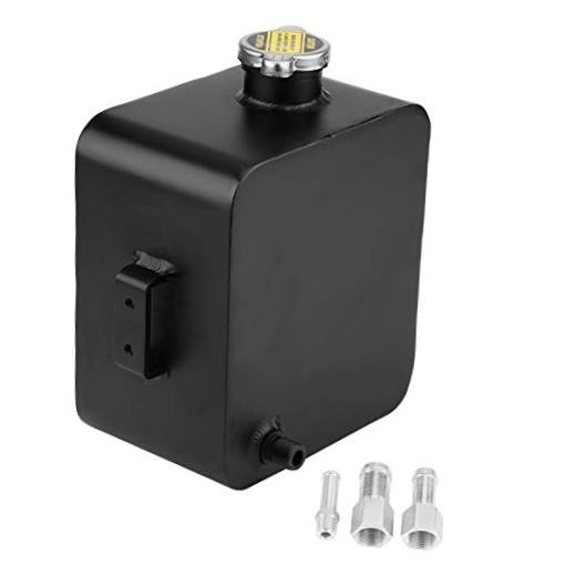 Universal Aluminum Radiator Reservoir, 2.5L Expansion Overflow Recovery