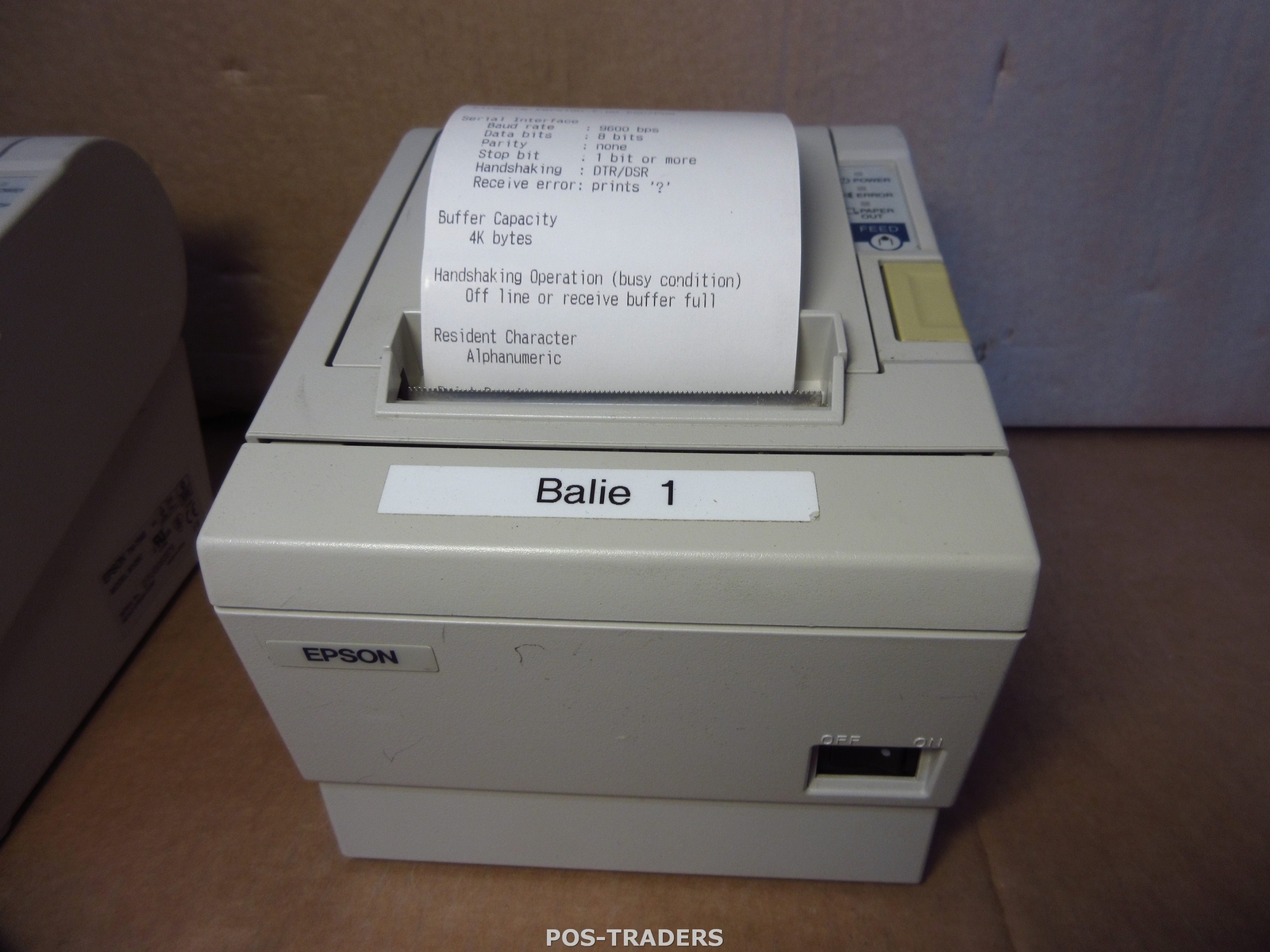 Epson TM-T88III M129C Serial rs-232 Thermal 80mm Receipt POS Printer Beige + PSU