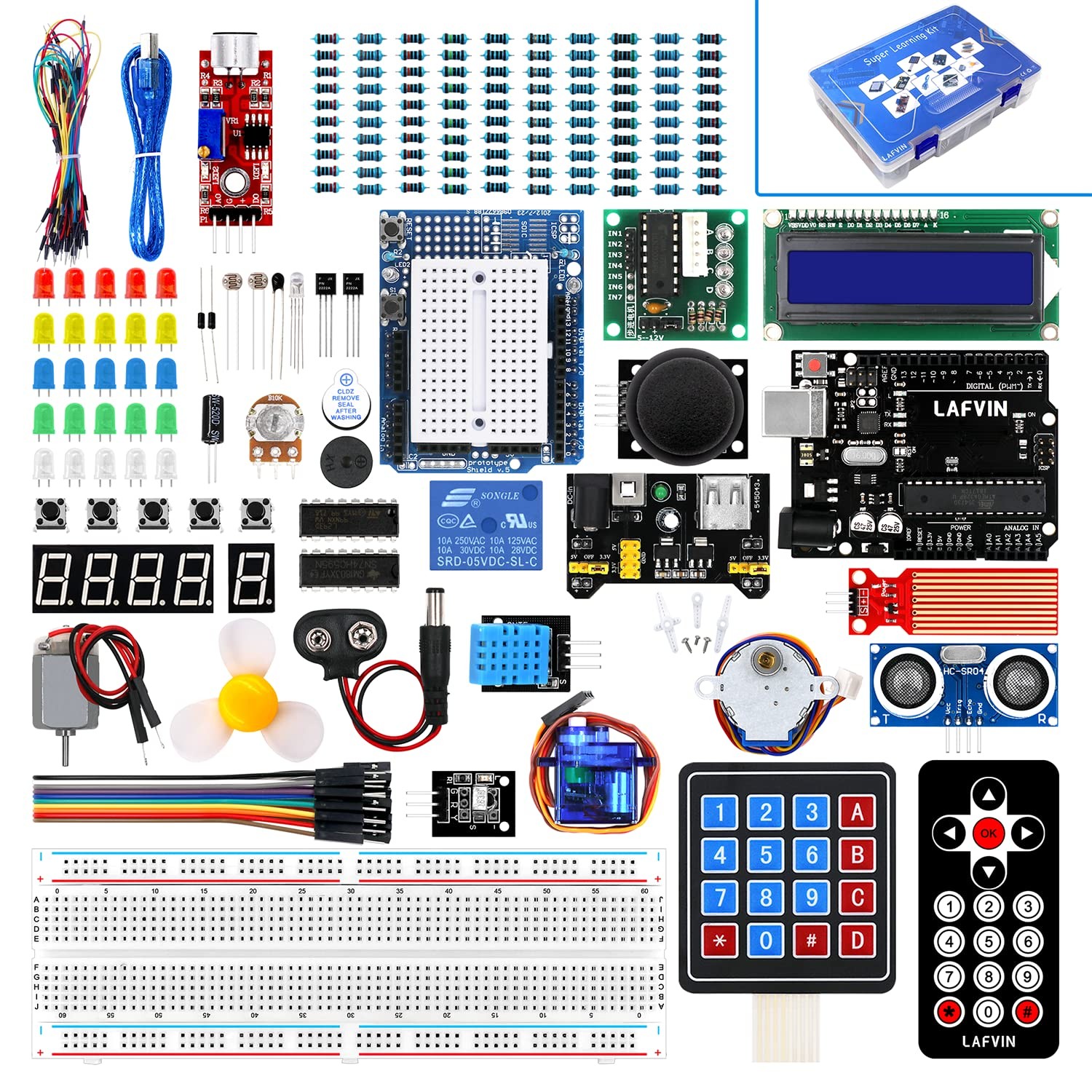 LAFVIN Project Super Starter Kit for R3 Mega2560 Mega328 Nano with Tutorial C...