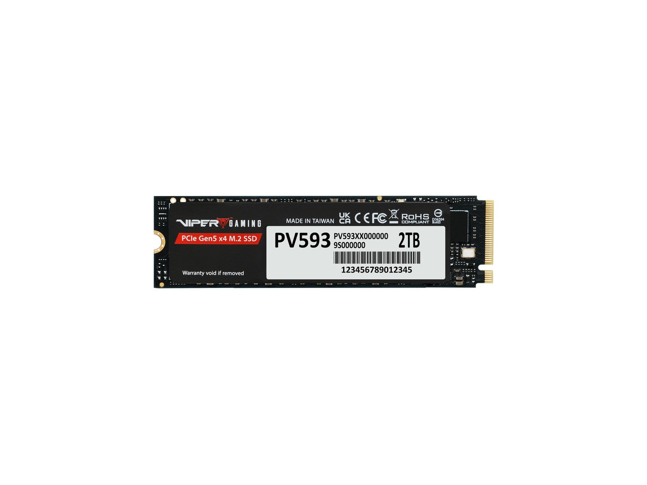 Patriot VIPER PV593 M.2 2280 2TB PCI-Express 5.0 x4 3D NAND TLC Internal DRAM