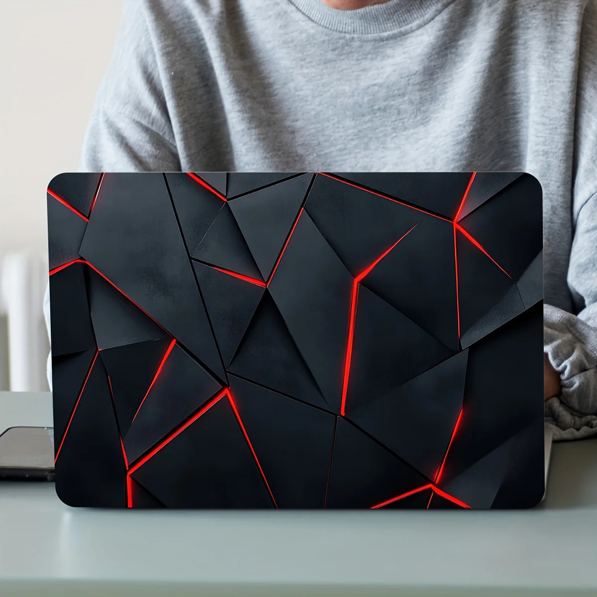 2 Piece Scratch Resistant DIY Art Case for Laptops Easy To Apply Durable Design 