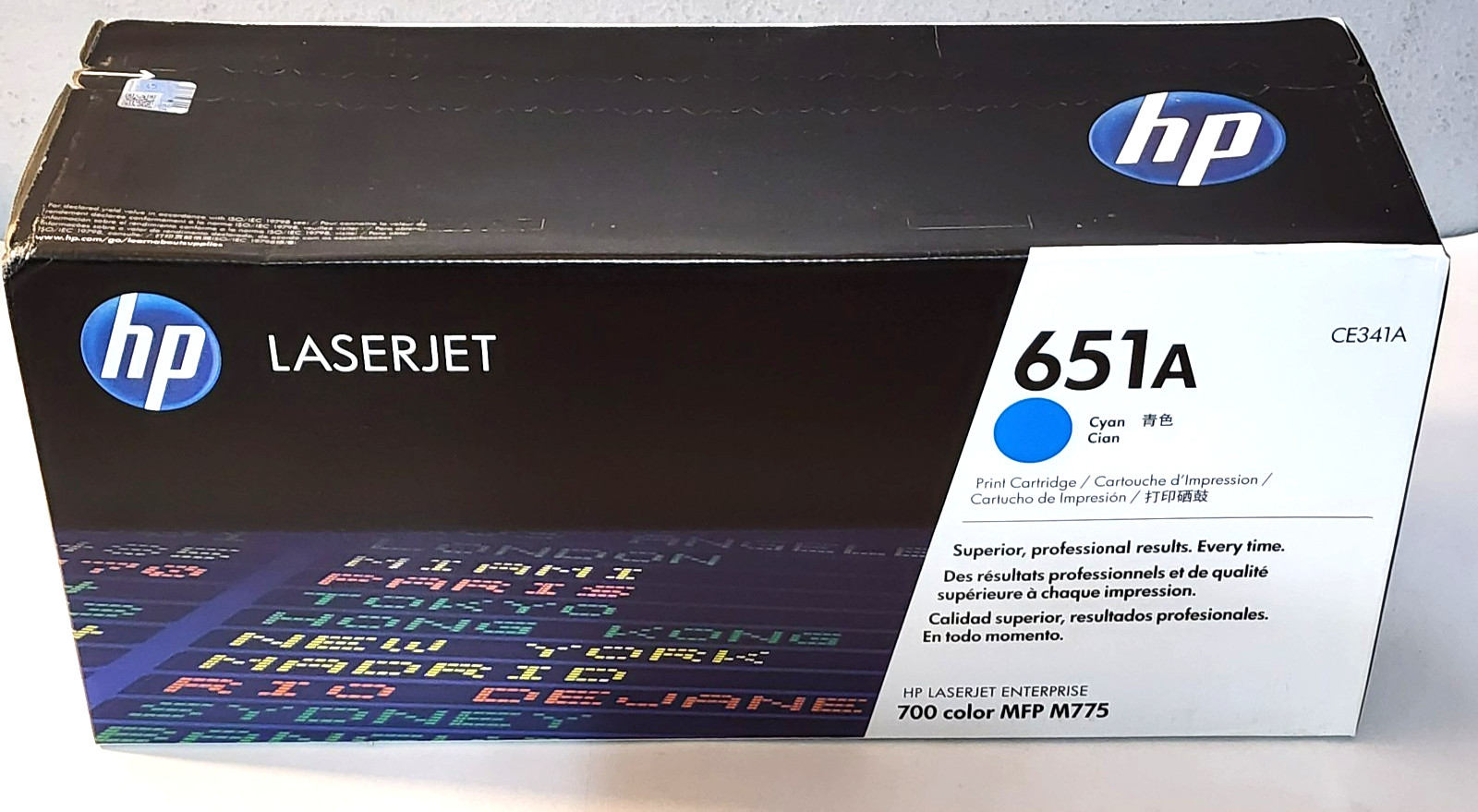 HP 651A Cyan Toner Cartridge CE341A Genuine New No Box Sealed Bag
