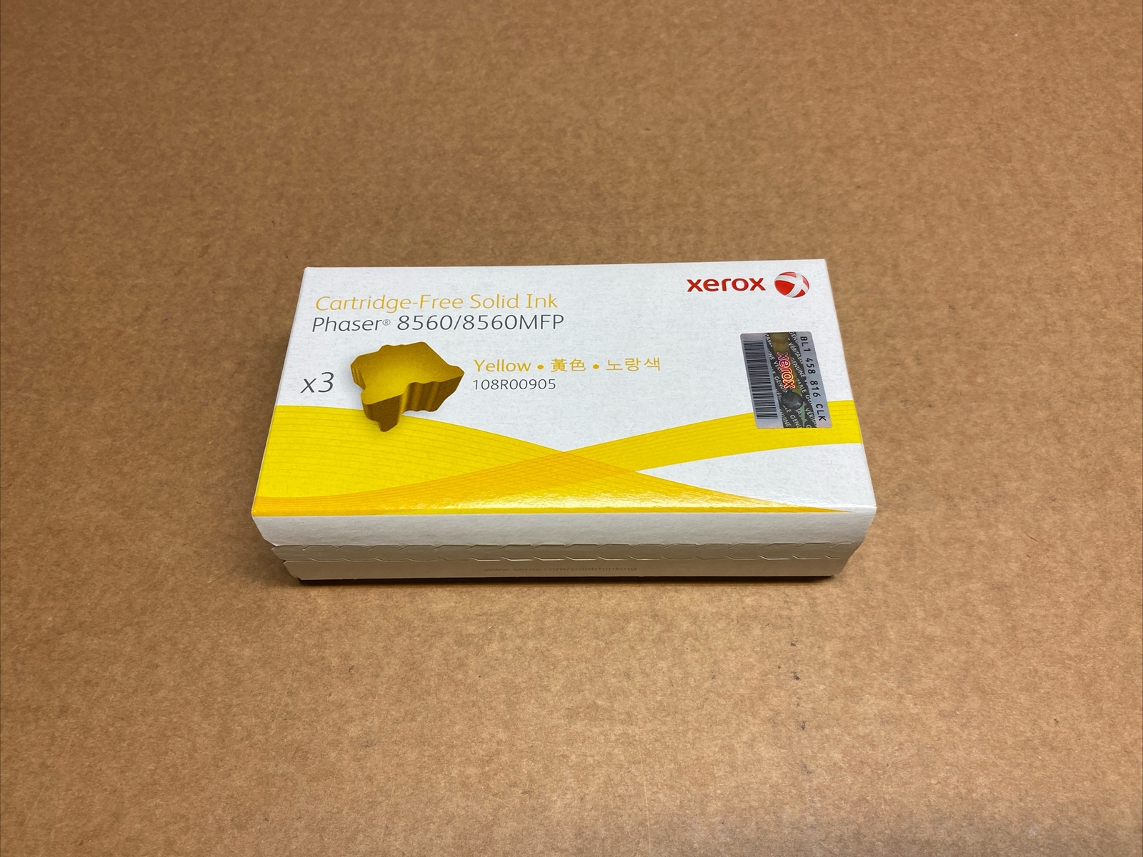 Fuji Xerox Genuine 3x YELLOW ColorStix INK 8560/8560MFP [108R00905]