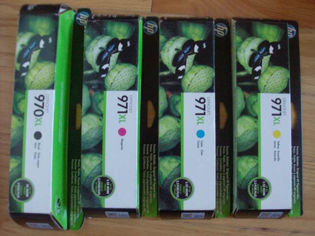 2021 GENUINE SET 4 HP 970XL 971XL INKS OFFICEJET X451dn X576dw CN625AM-CN628AM
