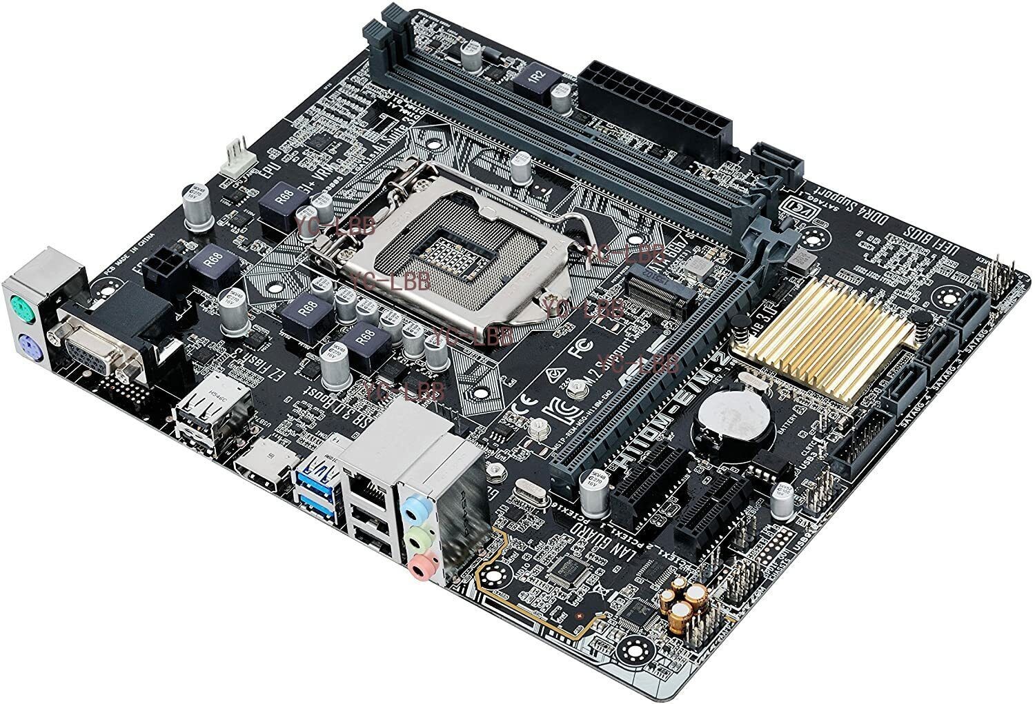 For ASUS H110M-E/M.2 DDR4 LGA1151 Motherboard VGA+HDMI DDR4 32G M-ATX Desktop