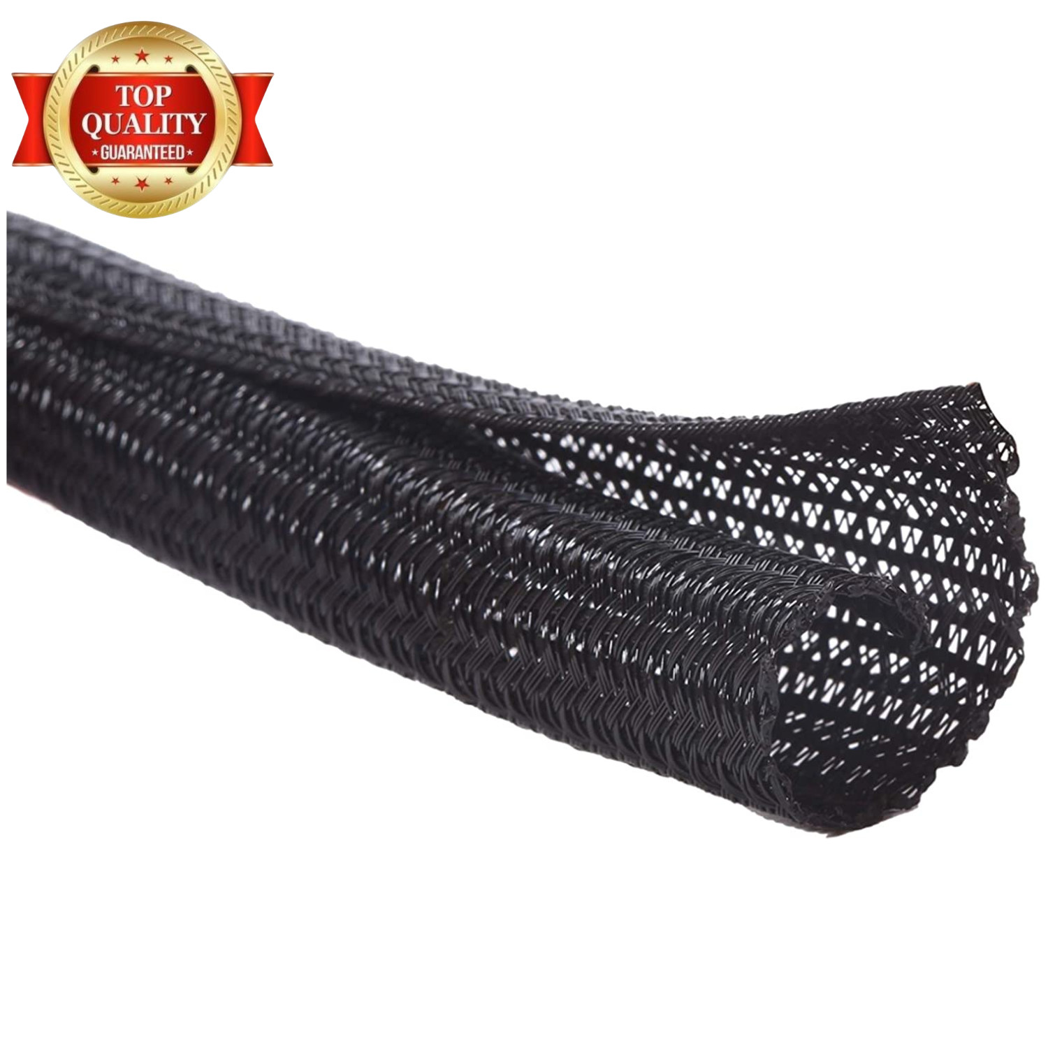 10Ft - 1/4 Inch Cord Protector Wire Loom Tubing Cable Sleeve Split Sleeving for 