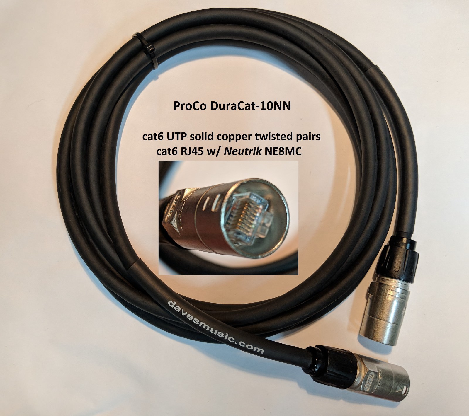 Lot of 12 DURACAT-10NN 10 Foot CAT6 UTP Solid Copper NE8MX-1/NE8MX-1 Ships Free