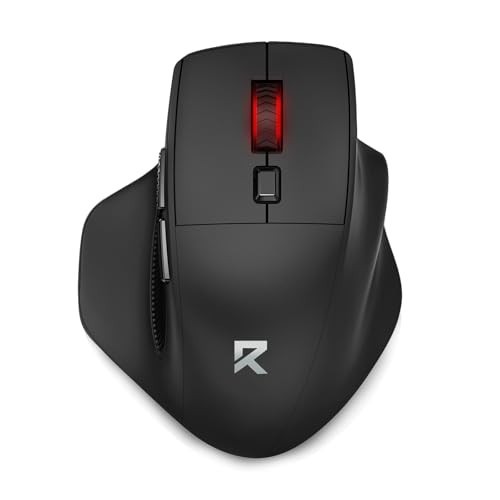 Big Wireless Mouse for Medium to Large Hands, 2.4GHz Ergonomic Computer Mouse
