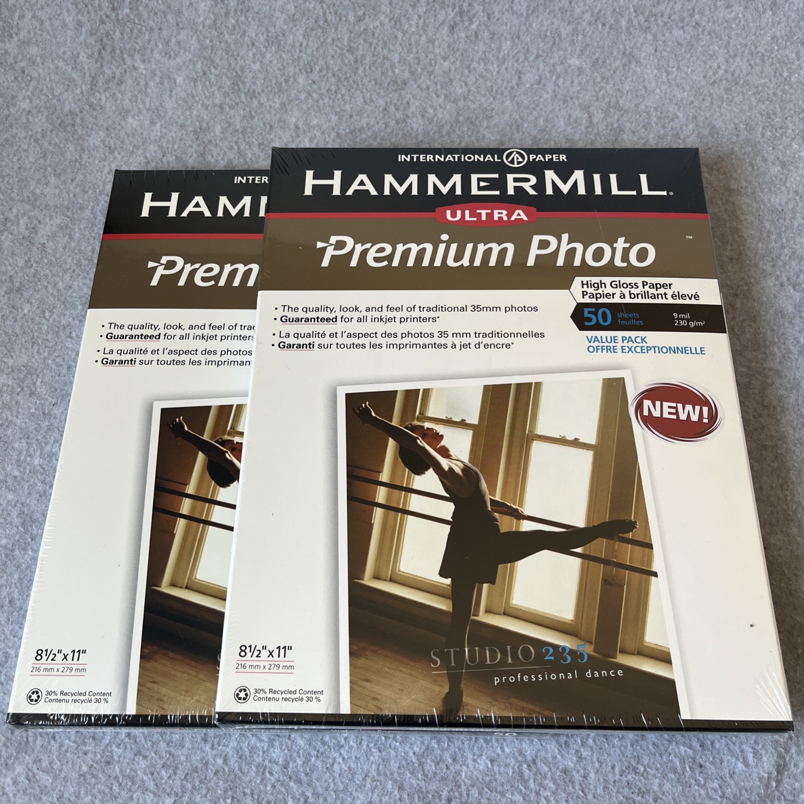 Hammer Mill 100 Sheets 8.5" X 11" Ultra Premium HIGH GLOSS Photo Paper 9 Mil New