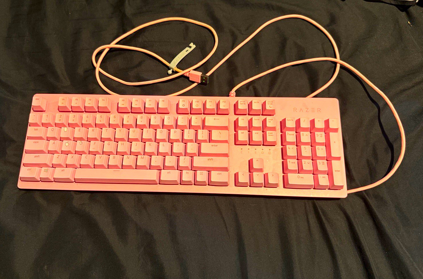 Razer Huntsman Pink Full Size Mechanical Wired USB Gaming Keyboard English
