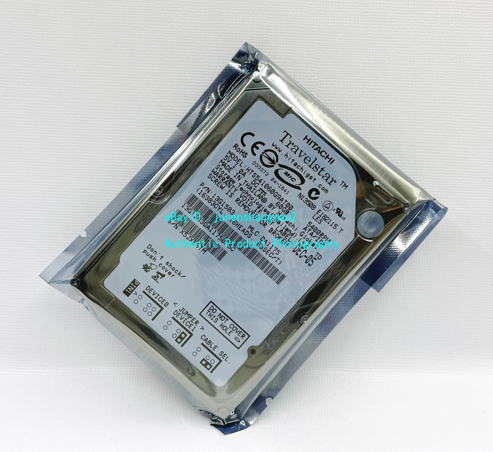 Hitachi 60G 5400RPM HTS541060G9AT00 Internal 2.5 '' IDE Notebook Hard Drive
