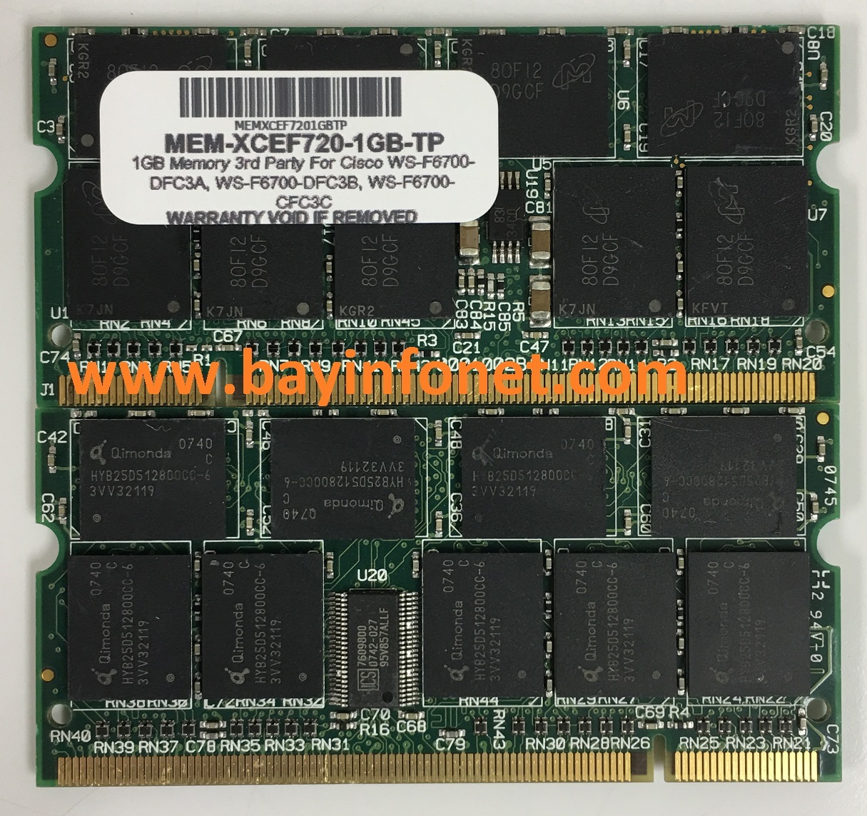 MEM-XCEF720-1GB 1GB Memory For CISCO WS-F6700-DFC3A, DFC3B, DFC3BL