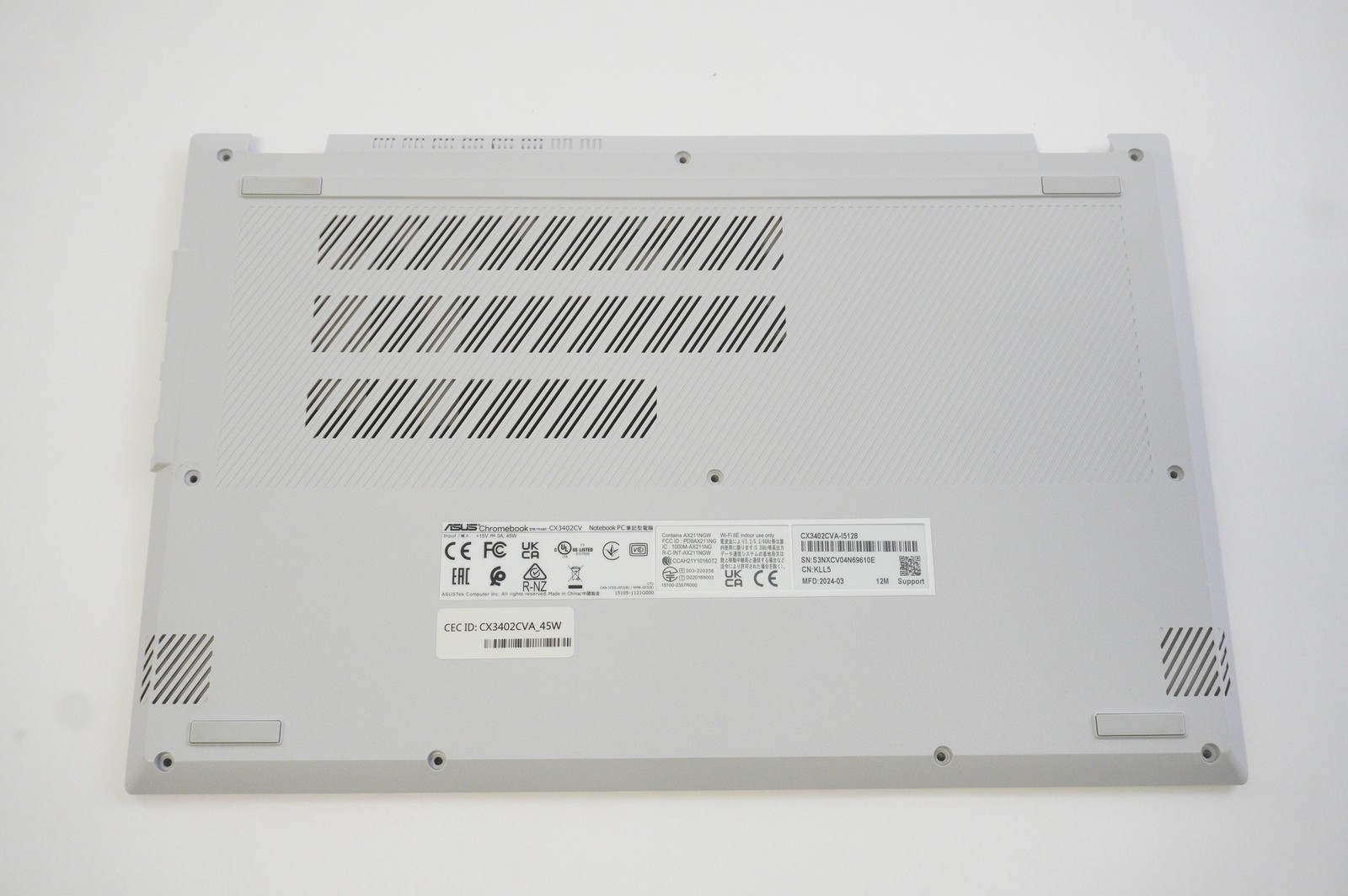 13N1-HSA0701 Asus Bottom Base Cover White CX3402CVA-I5128